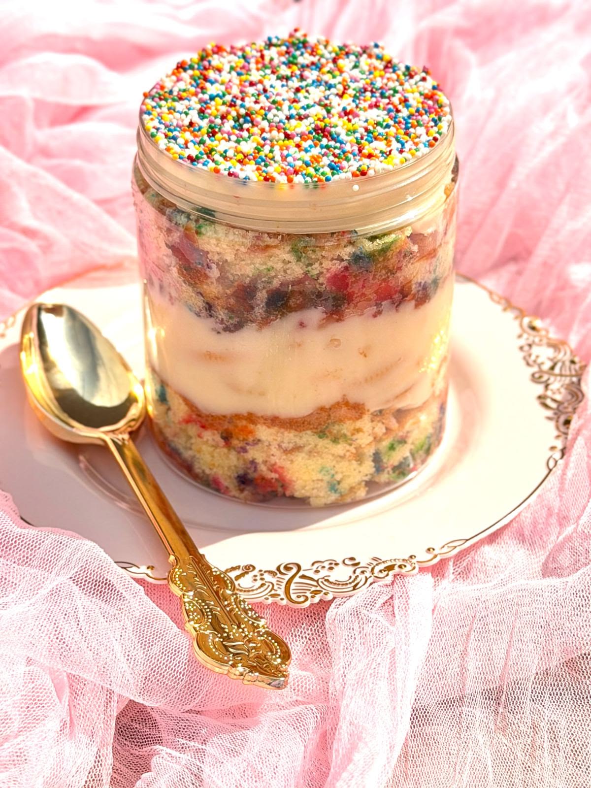Gluten-Free Birthday Cake Jar